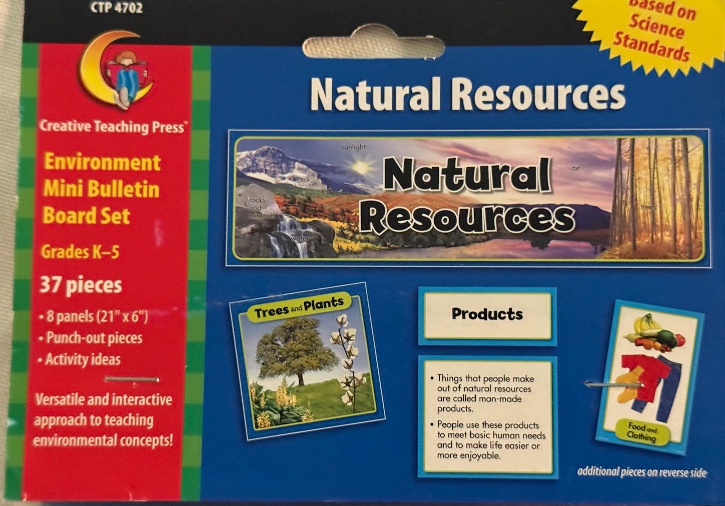 Natural Resources Mini Bulletin Board Set CTP Grades K-5 NEW