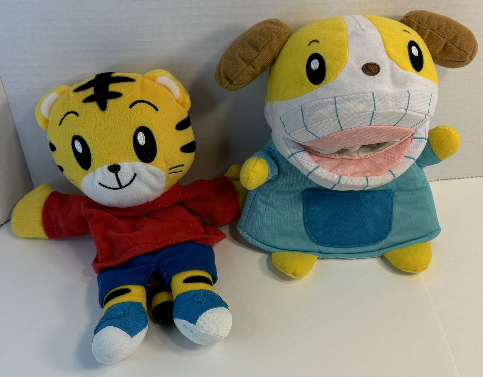 2 Benesse Hand Puppet Lot Plush Japanese Anime