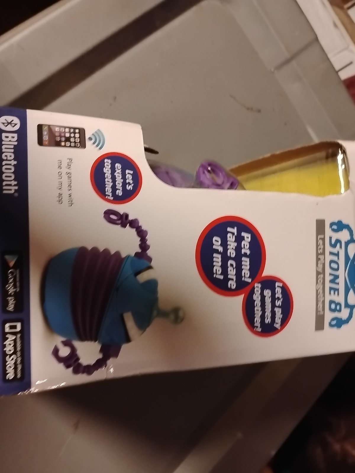 Stone8 Real Interactive Friend Robot Blue with Color Accents New Factory Sealed