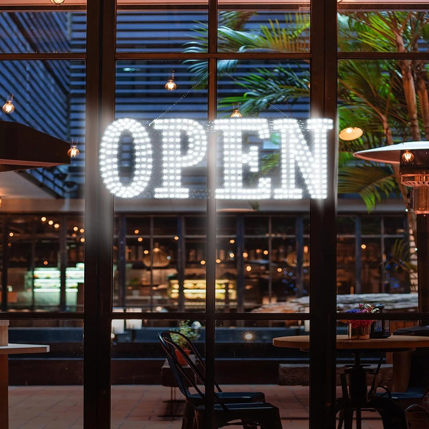 40″x14″ Extra Jumbo LED Open Signs for Business, Unique Design Super Bright Open