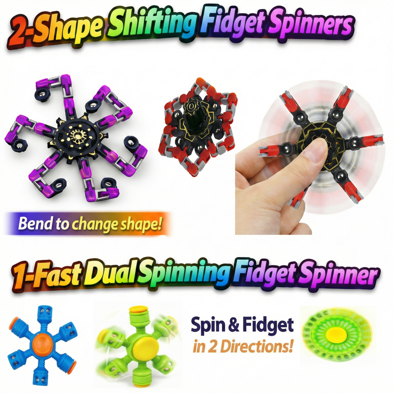 Sensory and Fidget Toy Set for Kids – 20-Piece Colorful Fidget & Sensory Toys