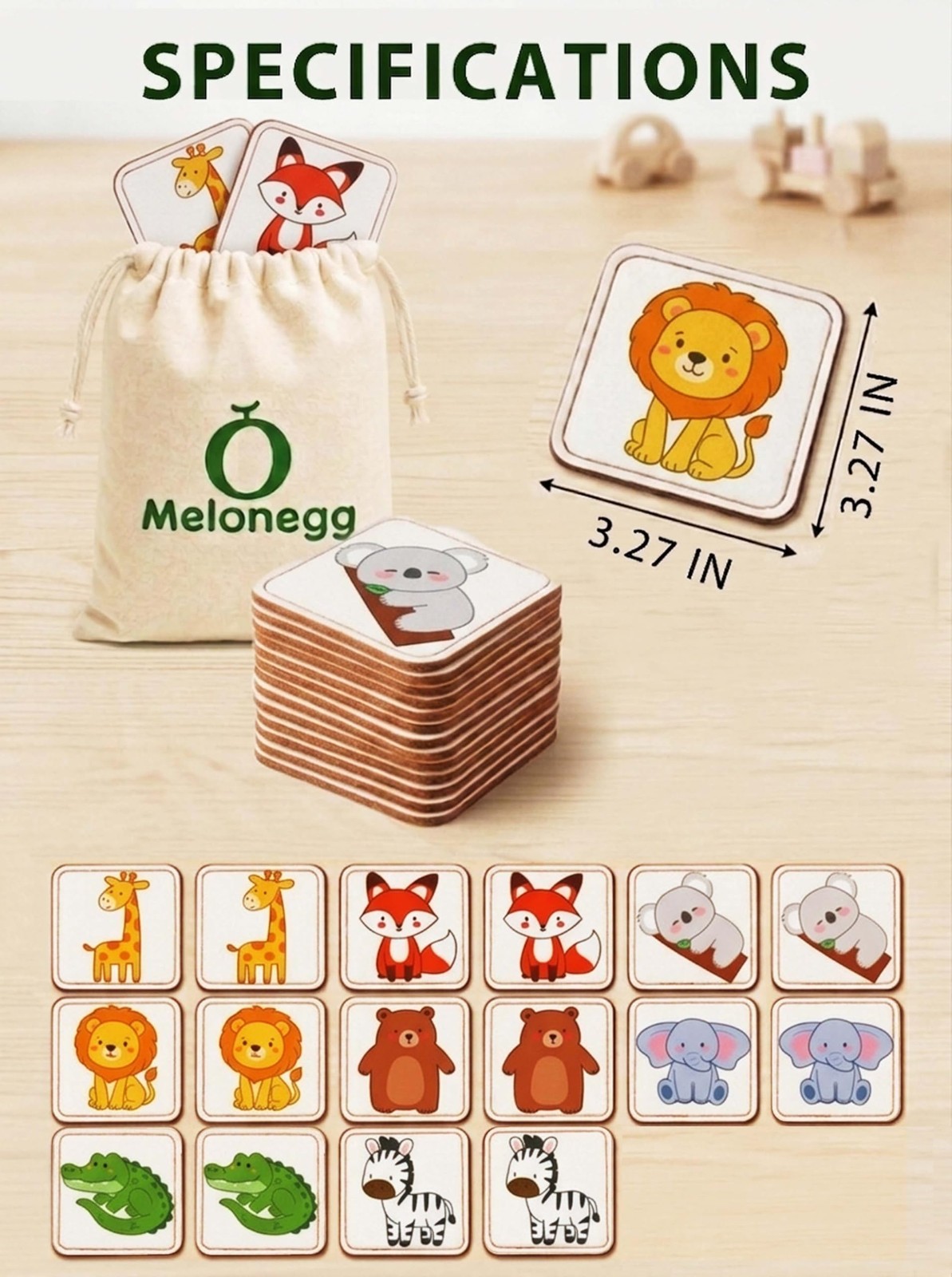 Felt Matching Game for Toddlers, Animal Montessori Toys Travel Toys for 2 3 Y…