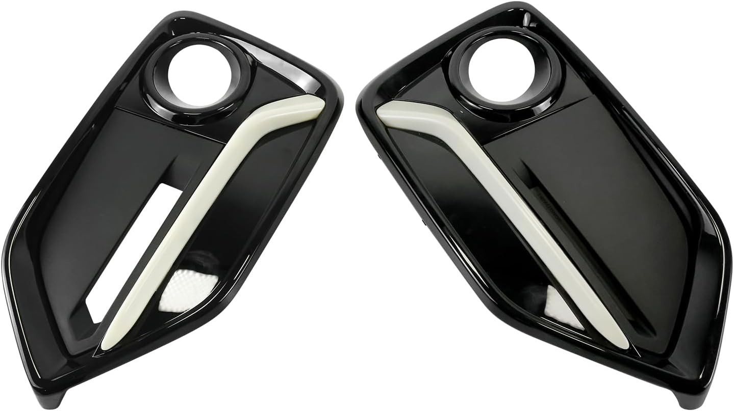 COOL STAR 1 Pair Front Fog Light Covers Compatible with Honda Civic Hatchback