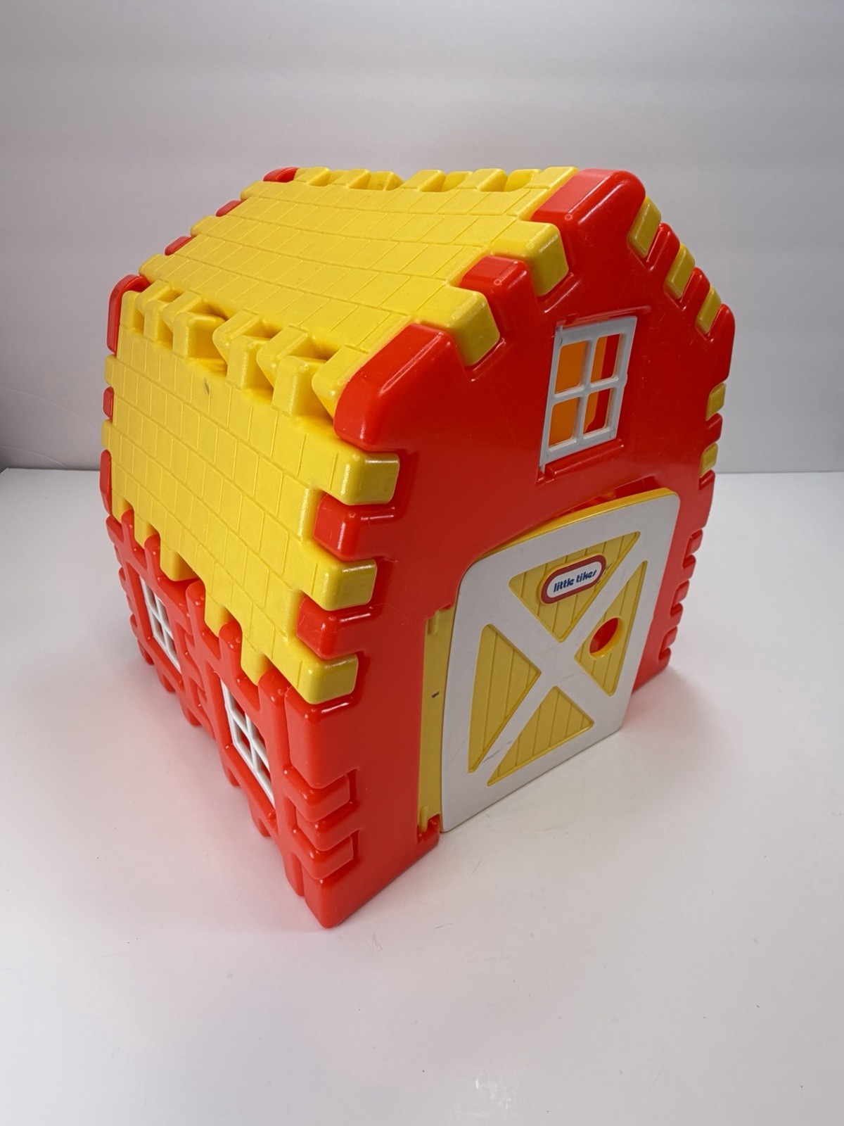 Vintage 1980s Little Tikes Wee Waffles Barn Farm Playhouse Folding Building