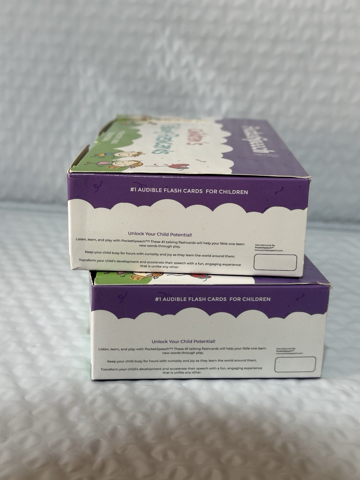 2x Pocket Speech Children’s Talking Flash Cards!! 220 Words Each Box ( 2 Pack)