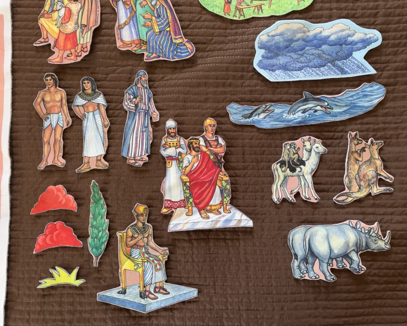 Hillside Overlays Scripture Stories Felt Board Bible Scenes Noah’s Ark Etc 35 Pc