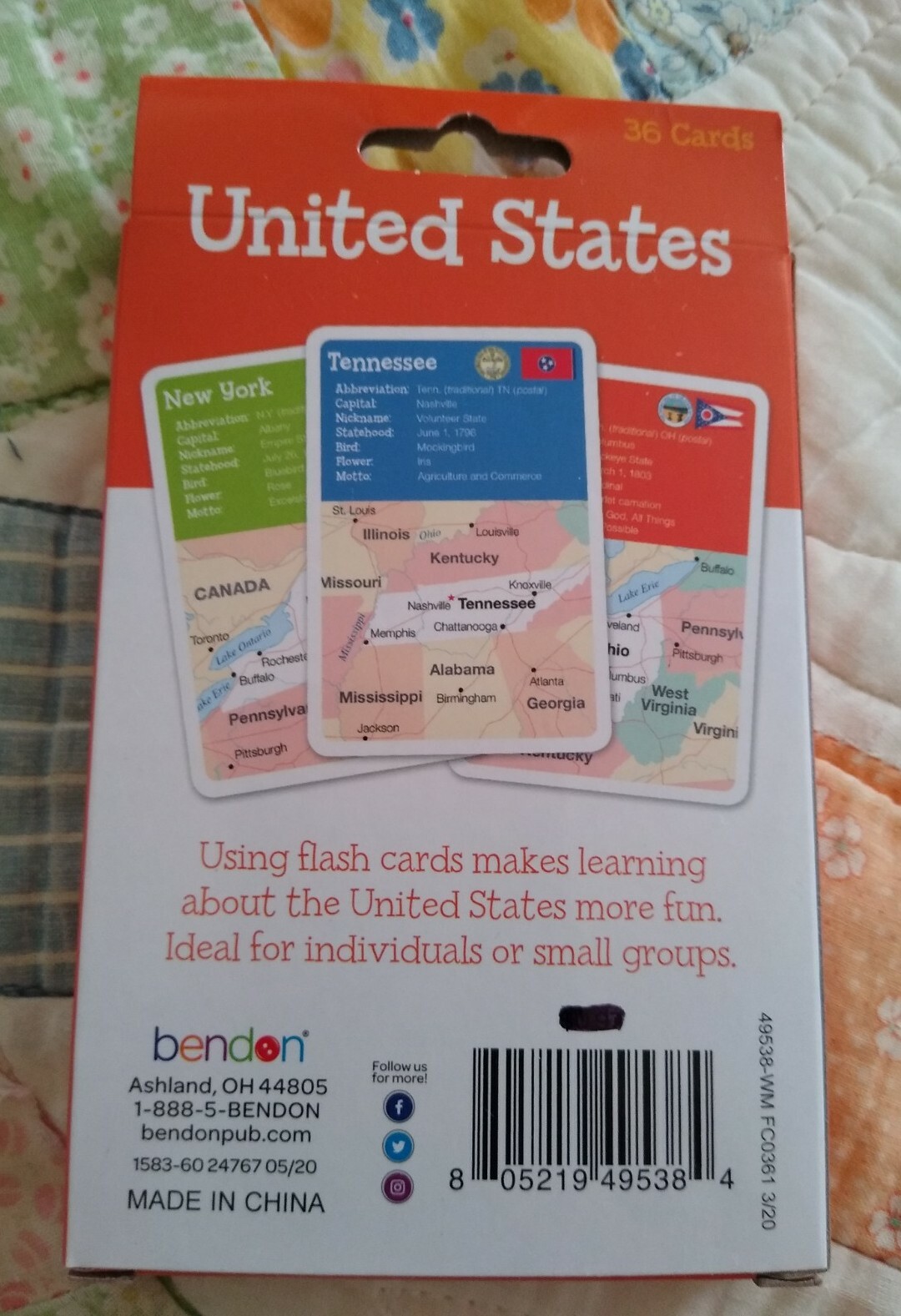 Flash Cards, United States 🇺🇸 Brand: Bendon 36 Cards Learning Fun! 🆓ship! 🆕