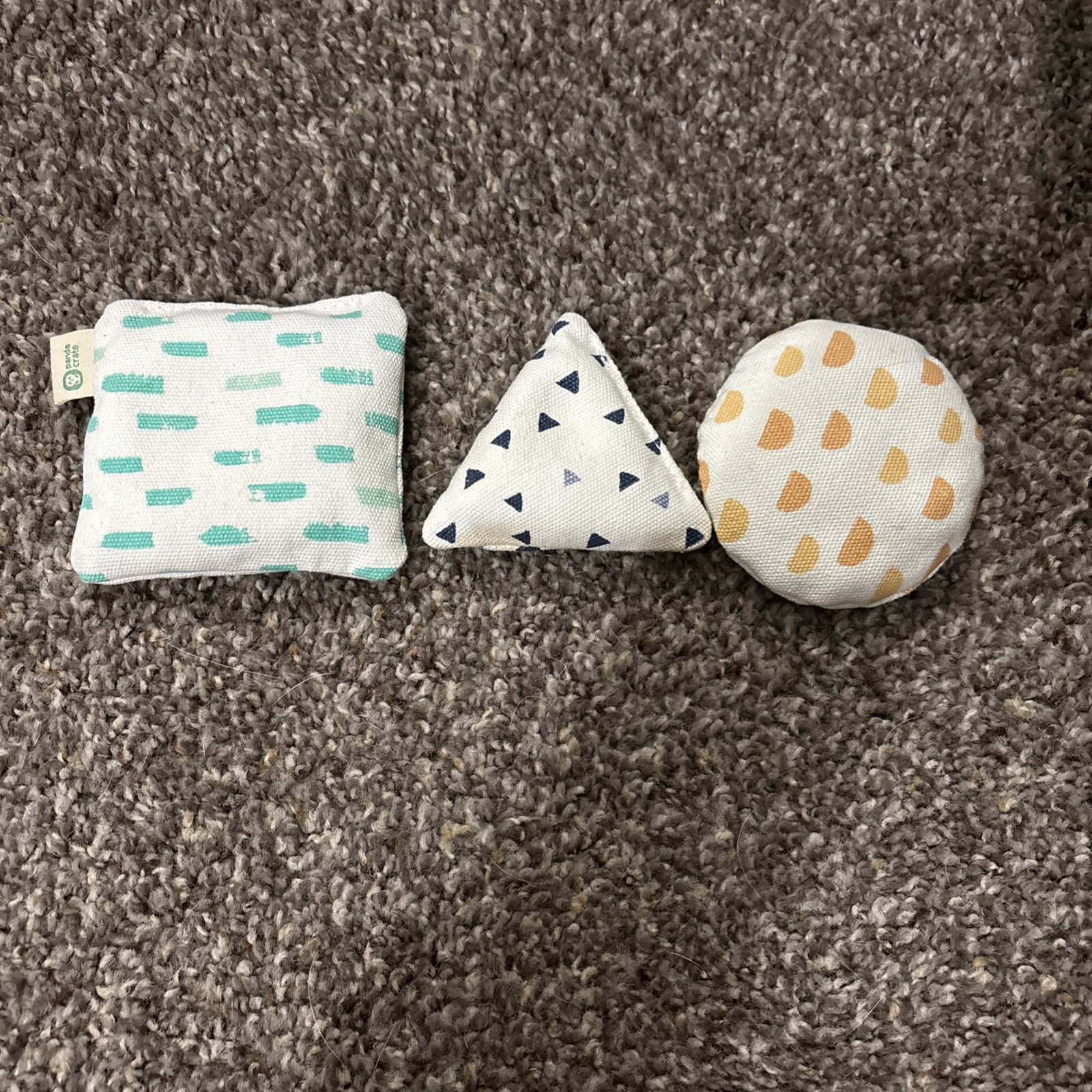 Panda Crate Kiwi Co Montessori Beanbag 3 Shapes Toy Brain Development