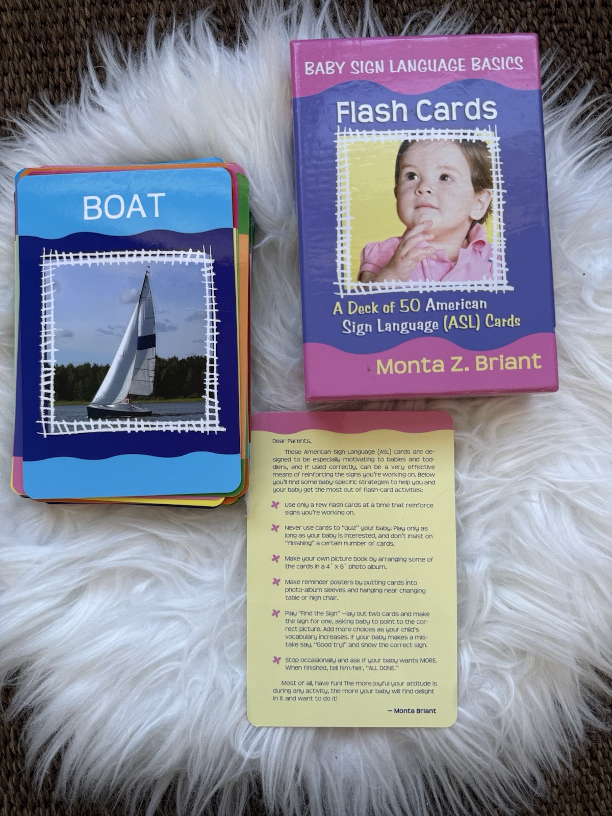 Baby Sign Language Flash Cards: A 50-Card Deck: 8601400167618: Briant, Monta Z.: