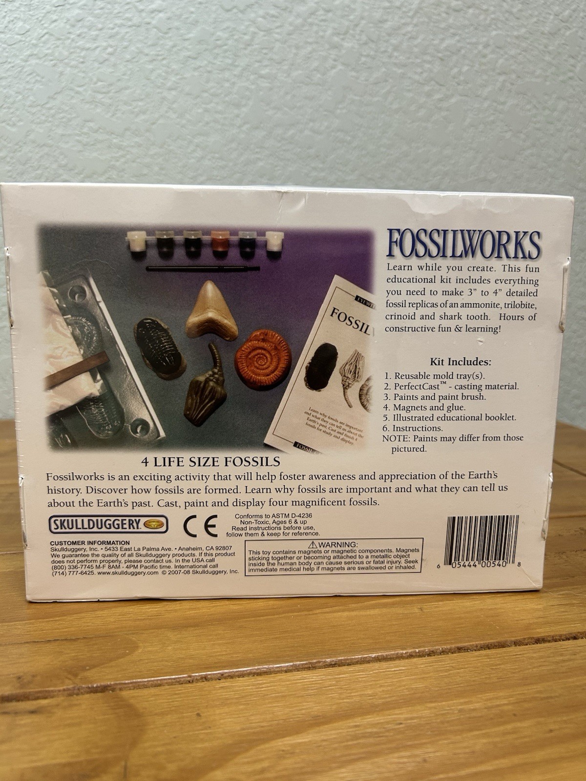 Skullduggery Eyewitness Kits Perfect Cast Fossilworks Cast, Paint, Display NEW