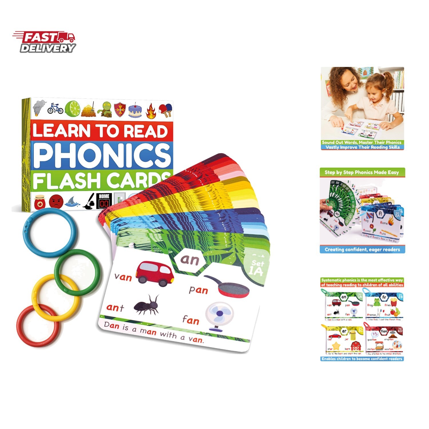 Phonics Flash Cards – Learn to Read in 20 Phonic Stages – Education for Kids …