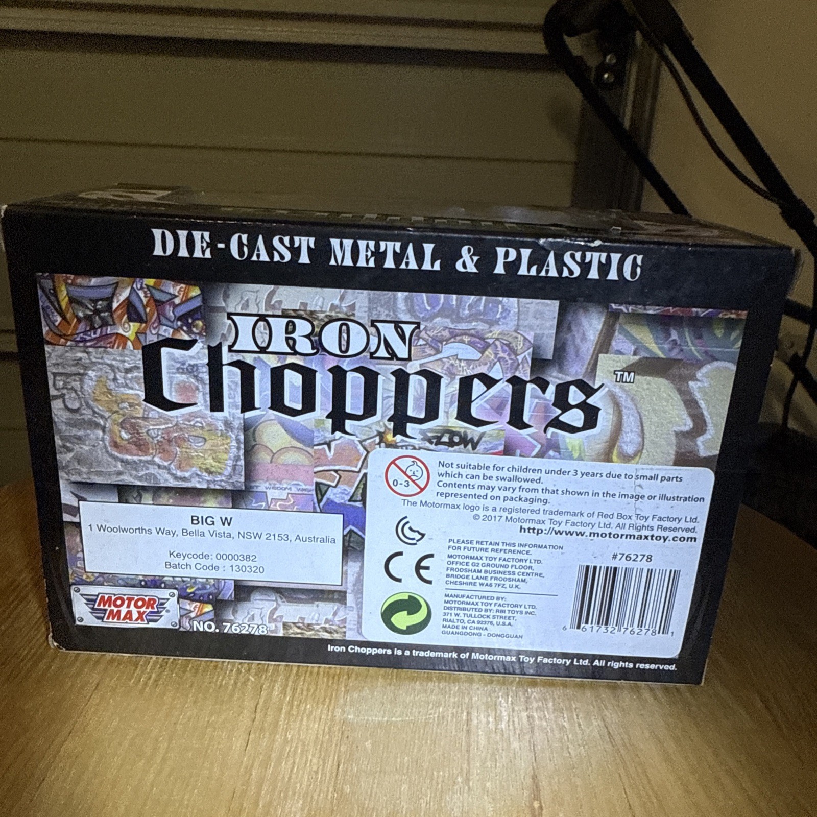 Motor Max Iron Choppers Diecast Metal And Plastic Motorcycle Model VINTAGE