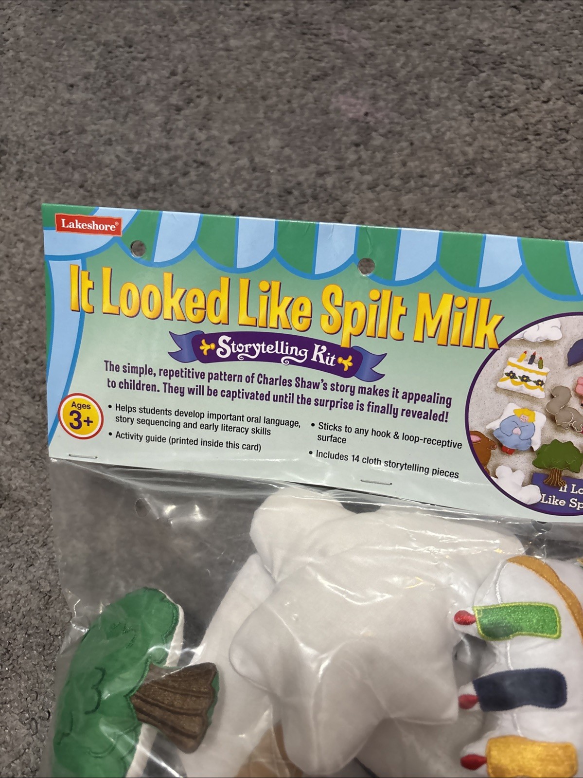 NEW Lakeshore Learning It Looked Like Spilt Milk Storytelling Kit 14 pieces