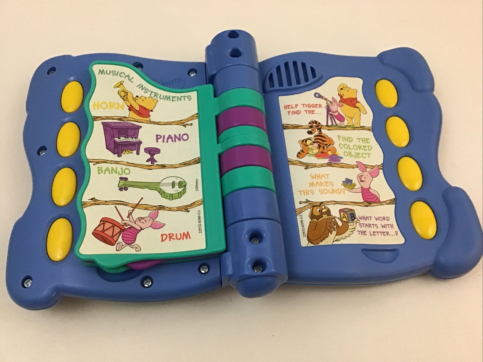 Disney Winnie The Pooh Tigger Words & Sounds Abound Talking Electronic Book 90s