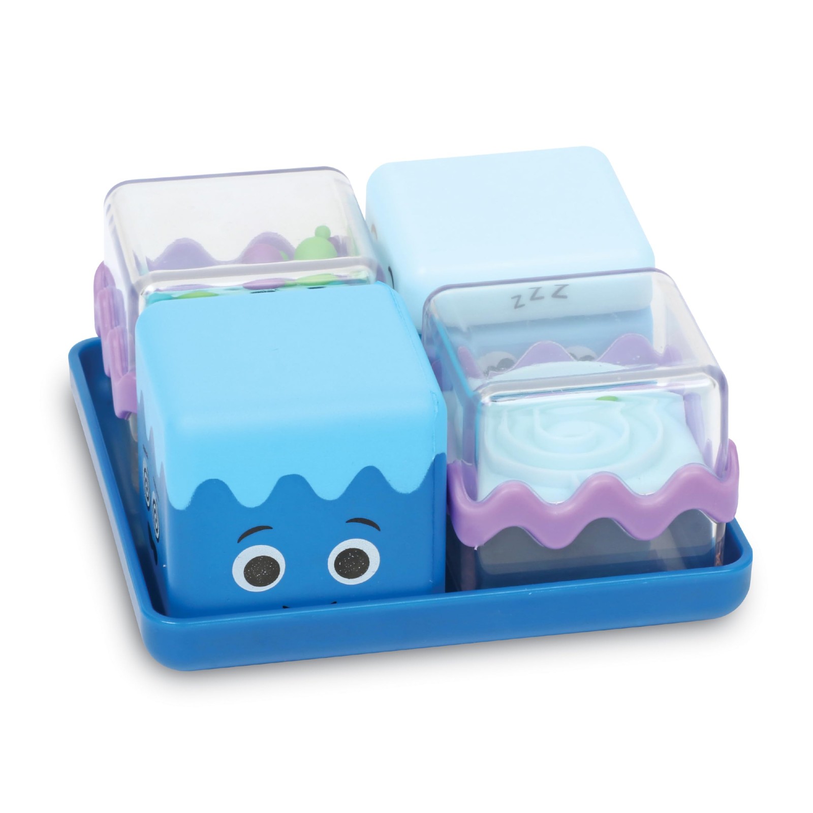 Learning Resources Cubi Sensoriali Antistress Set di 4, età 3+, Giocattoli senso