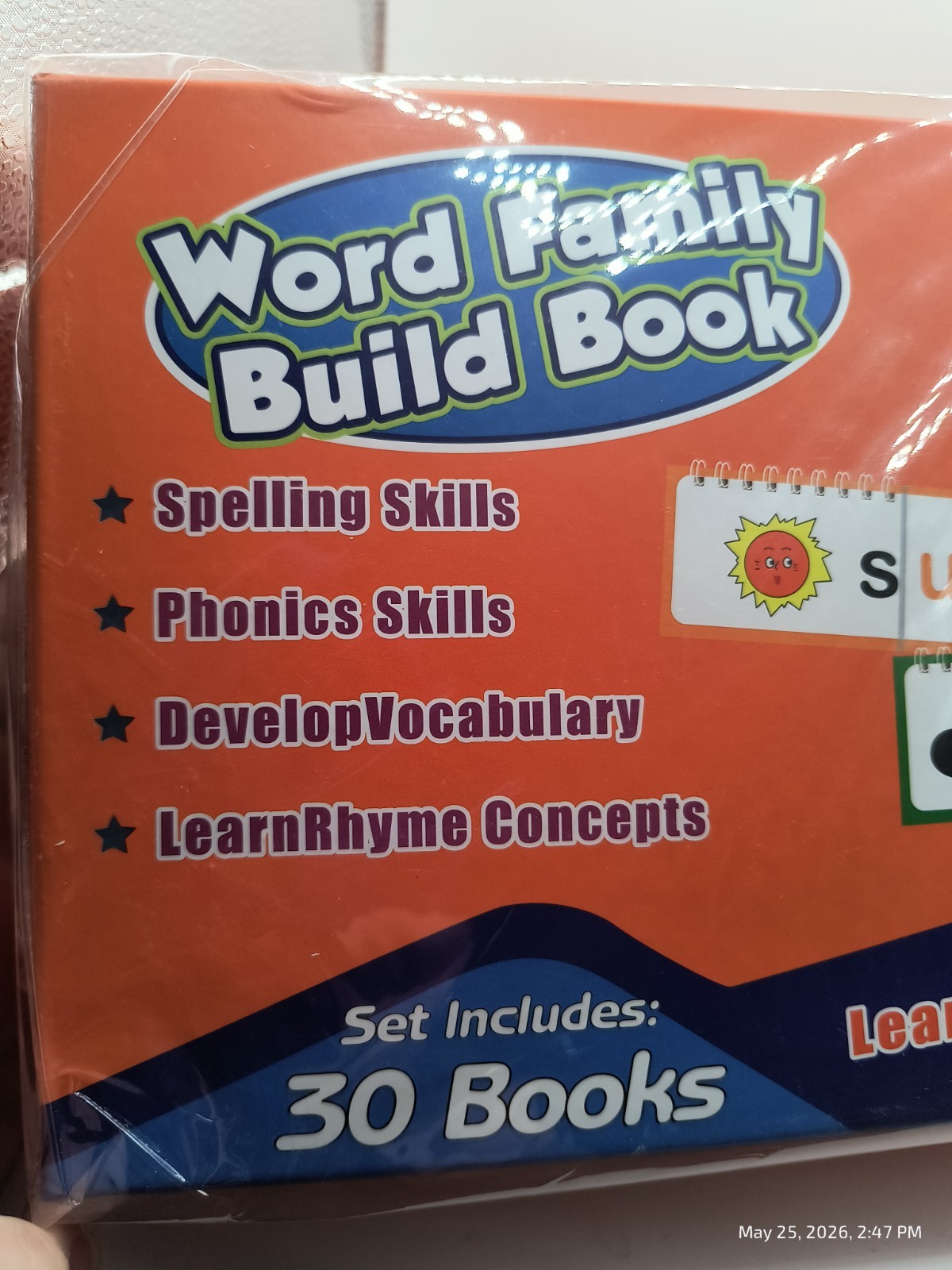 New! Word Family Build Book 30 Books Ages 5+ Rhyming Words Vocabulary & Spelling