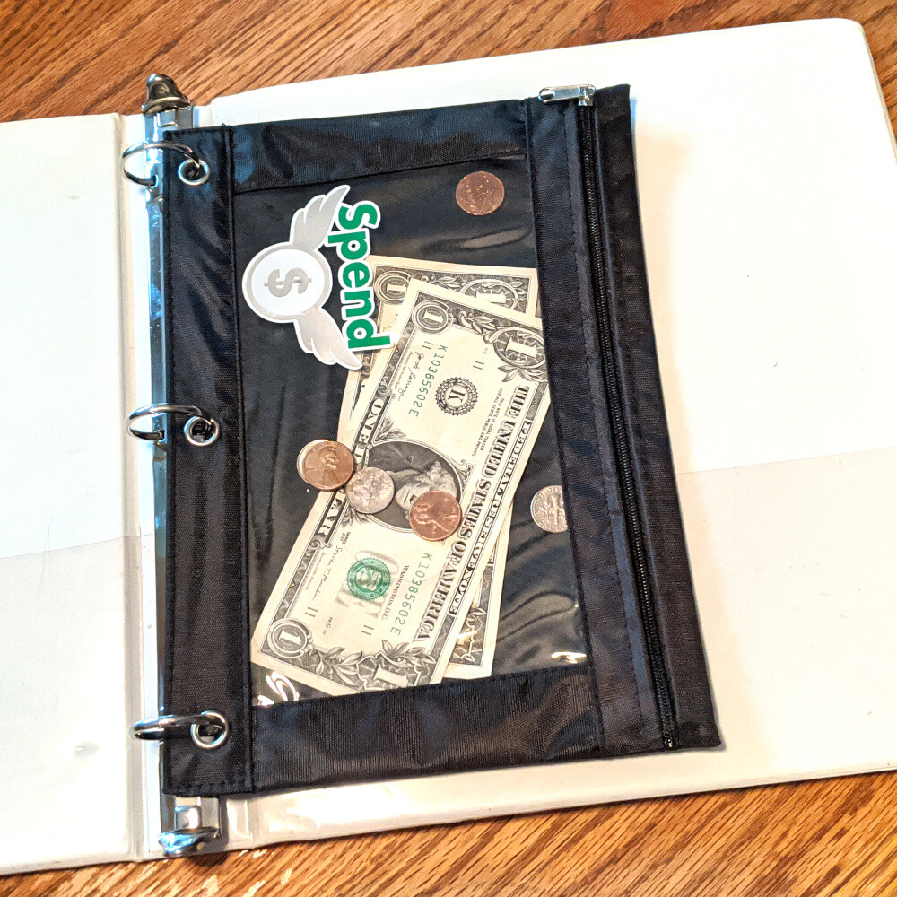 Money Management for Kids finance education envelope pouch save spend give