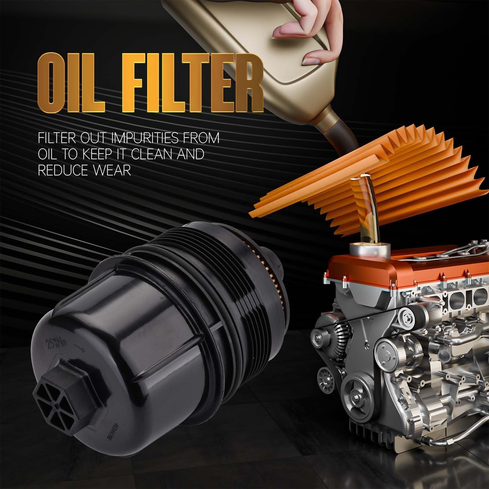 Fuel Oil Air Filter Set Compatible with 3.0L V6 2020-2023 Jeep Wrangler Gladi…