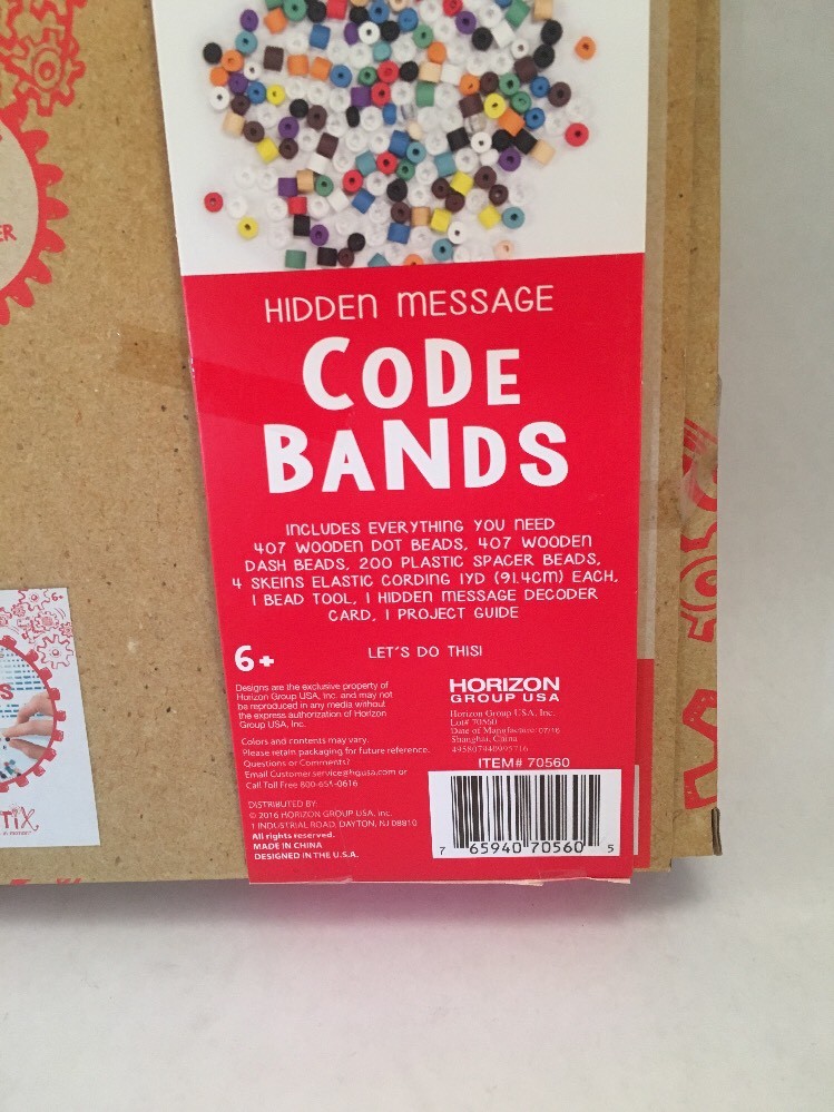 Bracelet Craft Set Creative Minds Hidden Message Code Educational Toys Kinetix