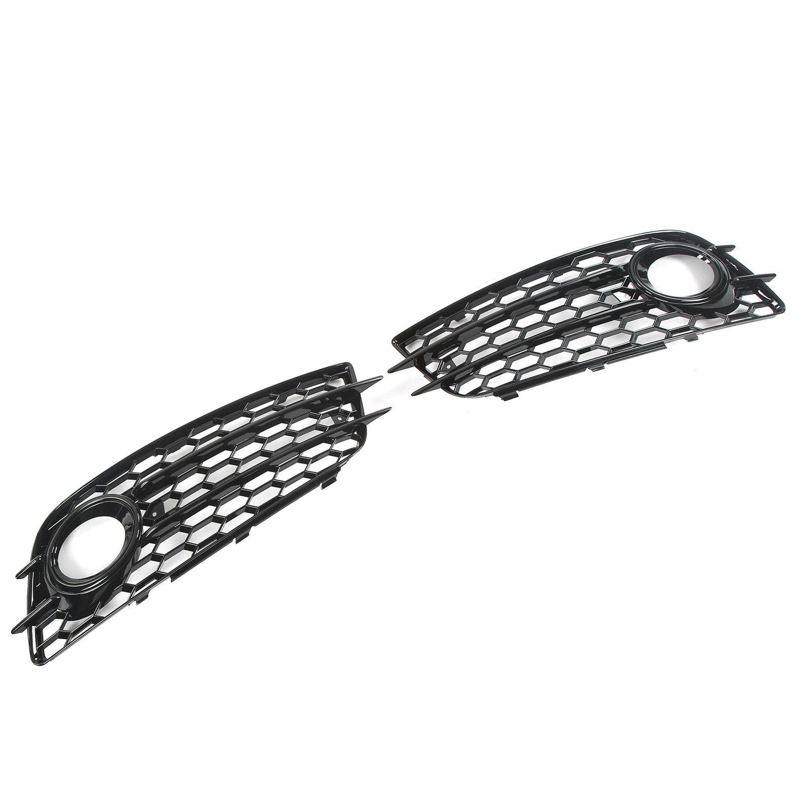 2 Pcs Bumper Fog Light Grille For B8 S4 Models 2008‑2012 OXQC