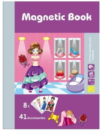 Kids Puzzle Mix & Match Magnetic Book Character Series Figures Face Toy Set A11