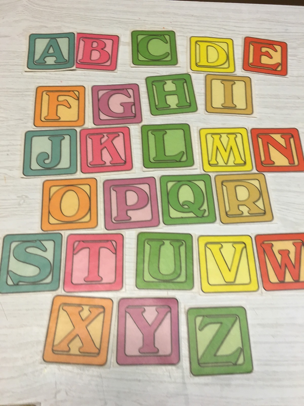 ABC & Numbers Building Blocks for FLANNEL FELT BOARDS