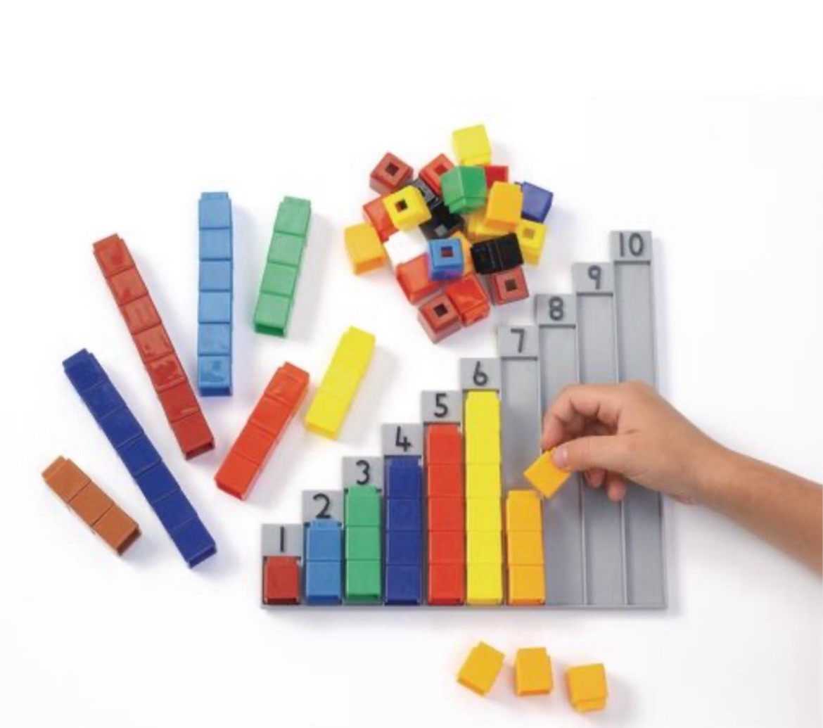 Lakeshore Unifix Cubes 10 Colors and Didax Unifix cubes 1-10 Stairs NEW/ SEALED