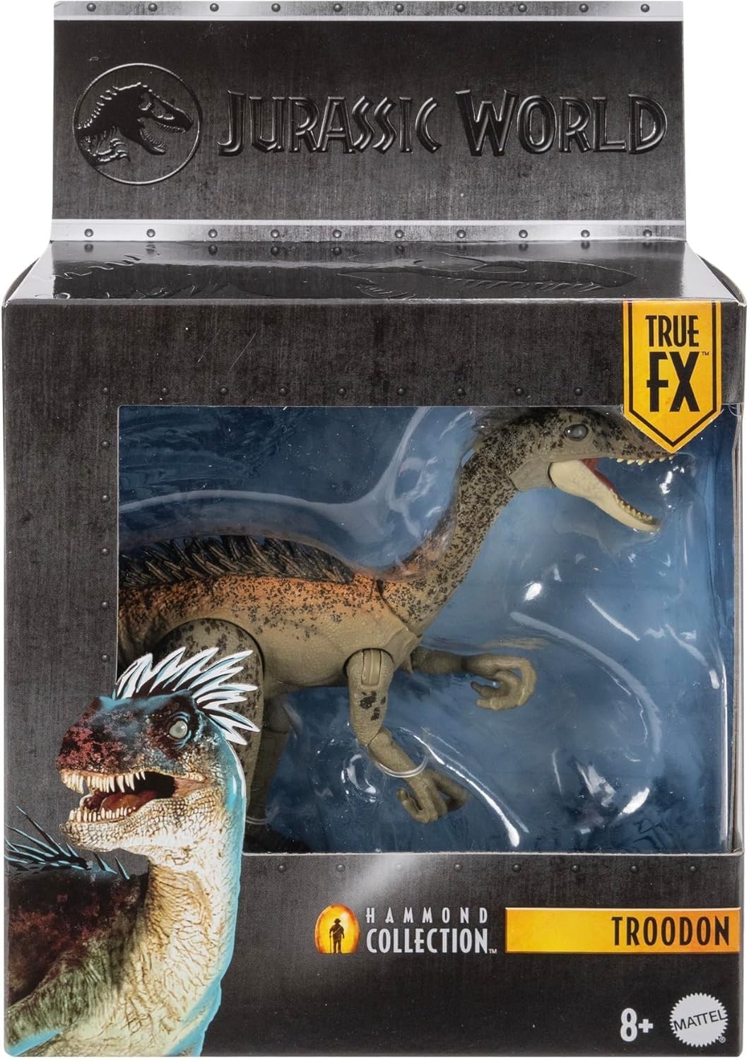 JURASSIC WORLD Action Figure: Rhodon, 12cm, Plastic Green, Ages 8+, JDJ11
