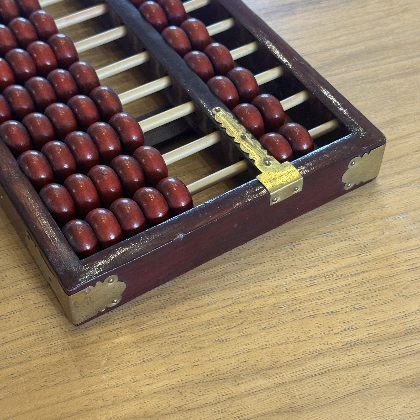 Vintage Chinese Wooden Rare Abacus Board 91 Beads 37cm x 19cm