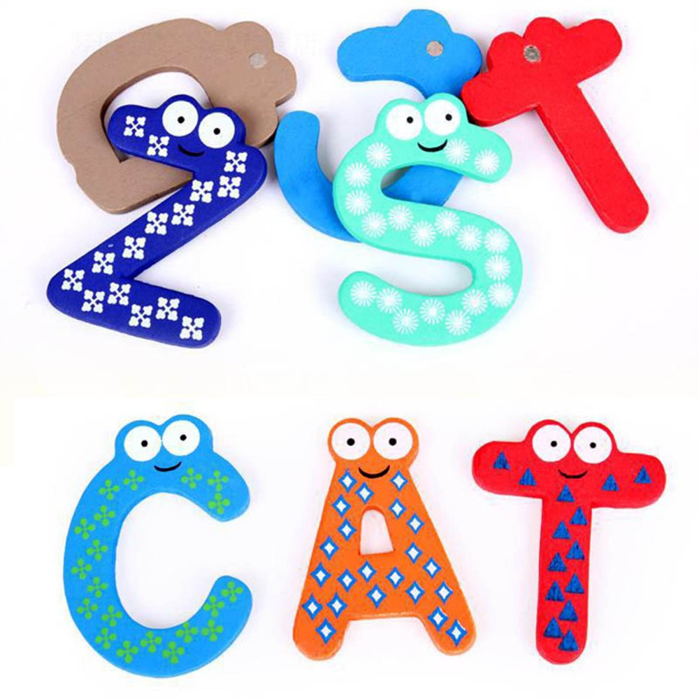 Magnetic Letters Numbers Alphabet ABC 123 Fridge Magnets Small, Multi Color
