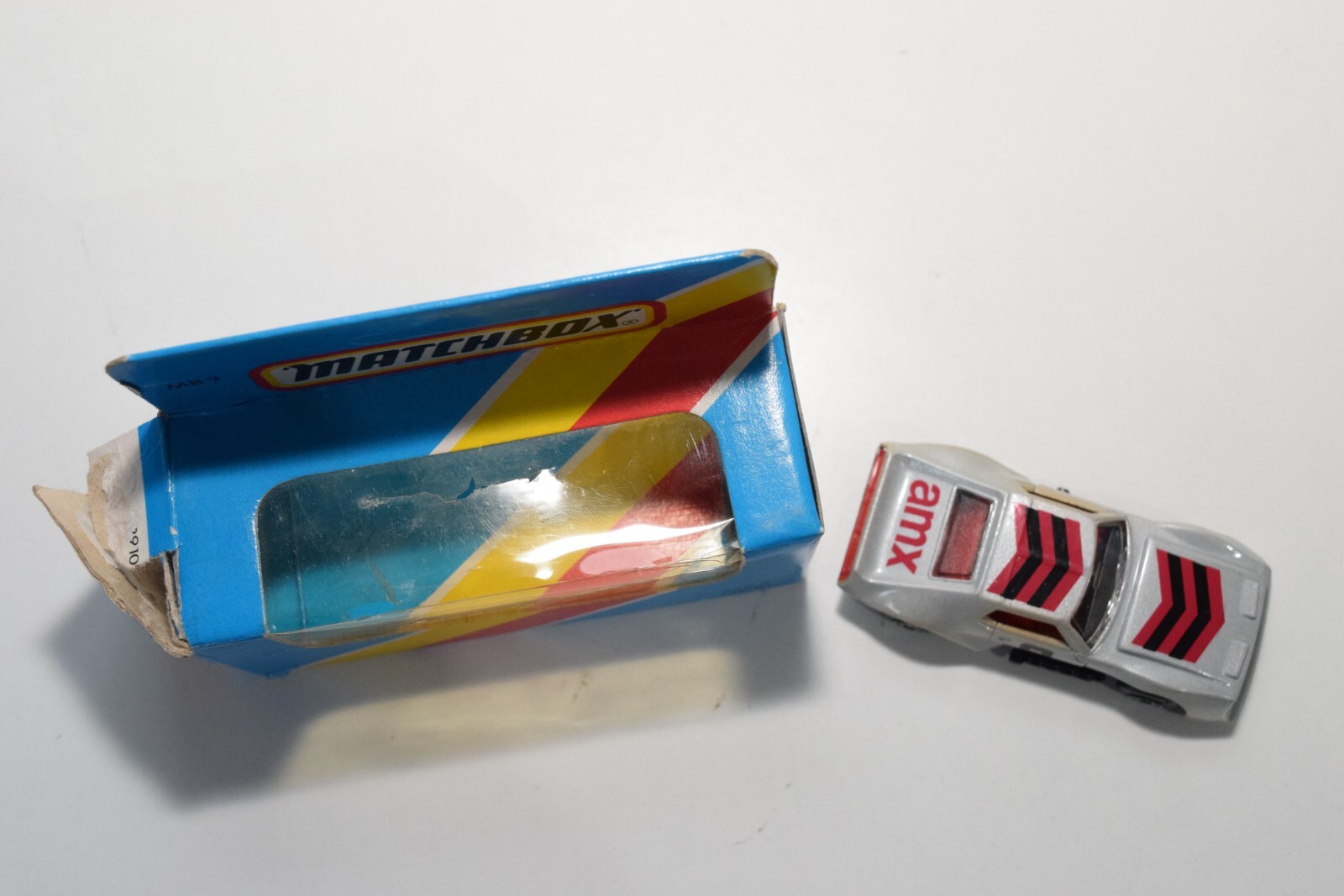 A94 1:64 3 INCH MATCHBOX LESNEY MB-9 MB9 MB 9 AMX JAVELIN METALLIC GREY MIB