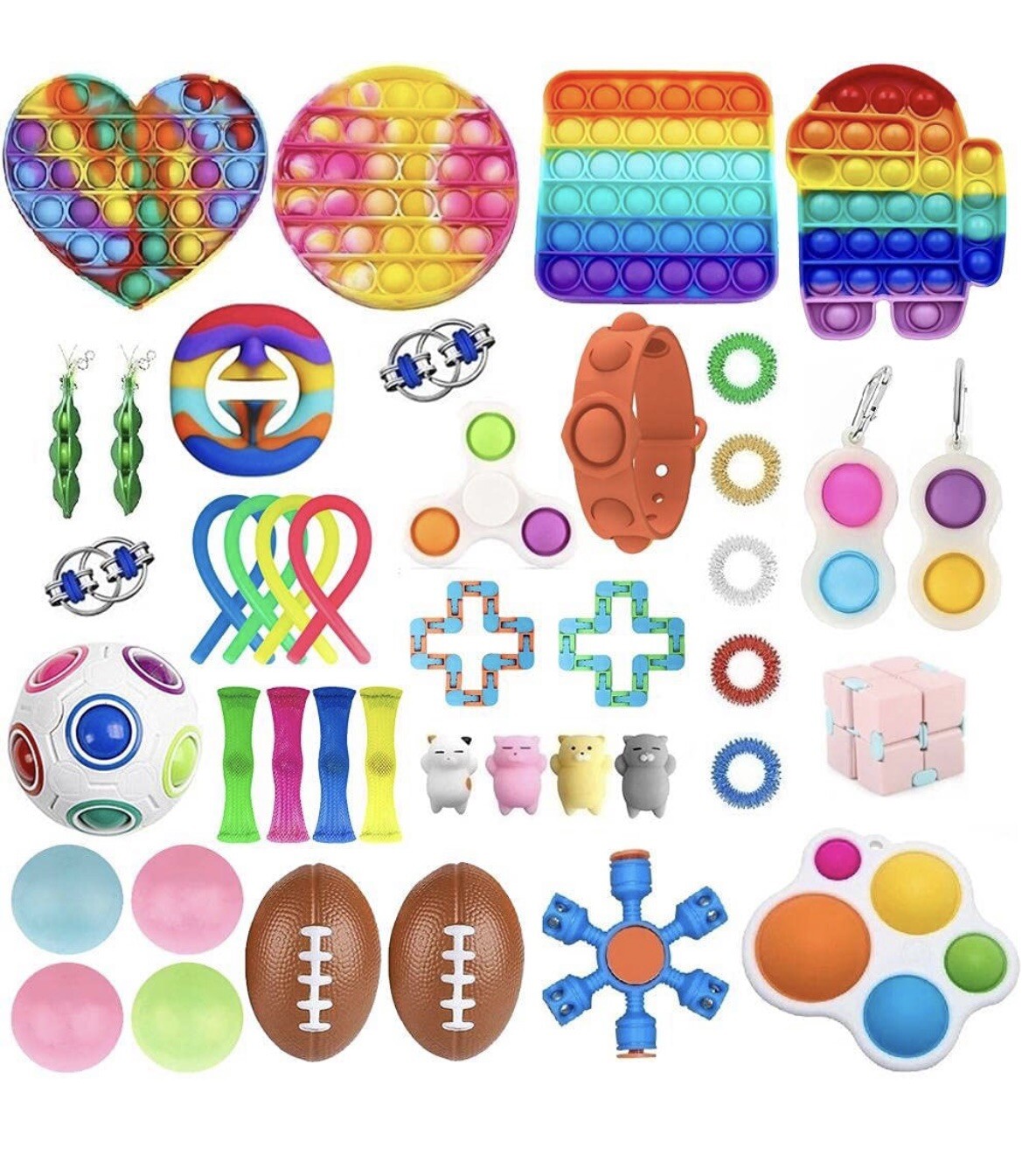Fidget Toys Set Pack Sensory Tools Bundle Stress Relief Hand Kids Adults Toys US