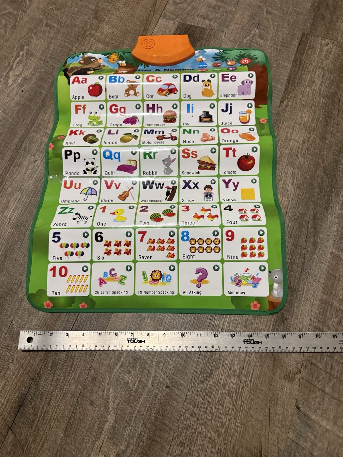 Educational Interactive Alphabet & Numbers kid Learning Poster Talking ABCs