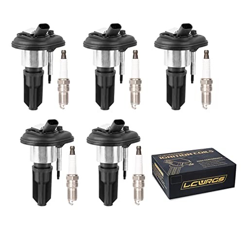 Set of 5 Ignition Coil Packs and Spark Plugs Fits for Chevy Colorado GMC Canyon