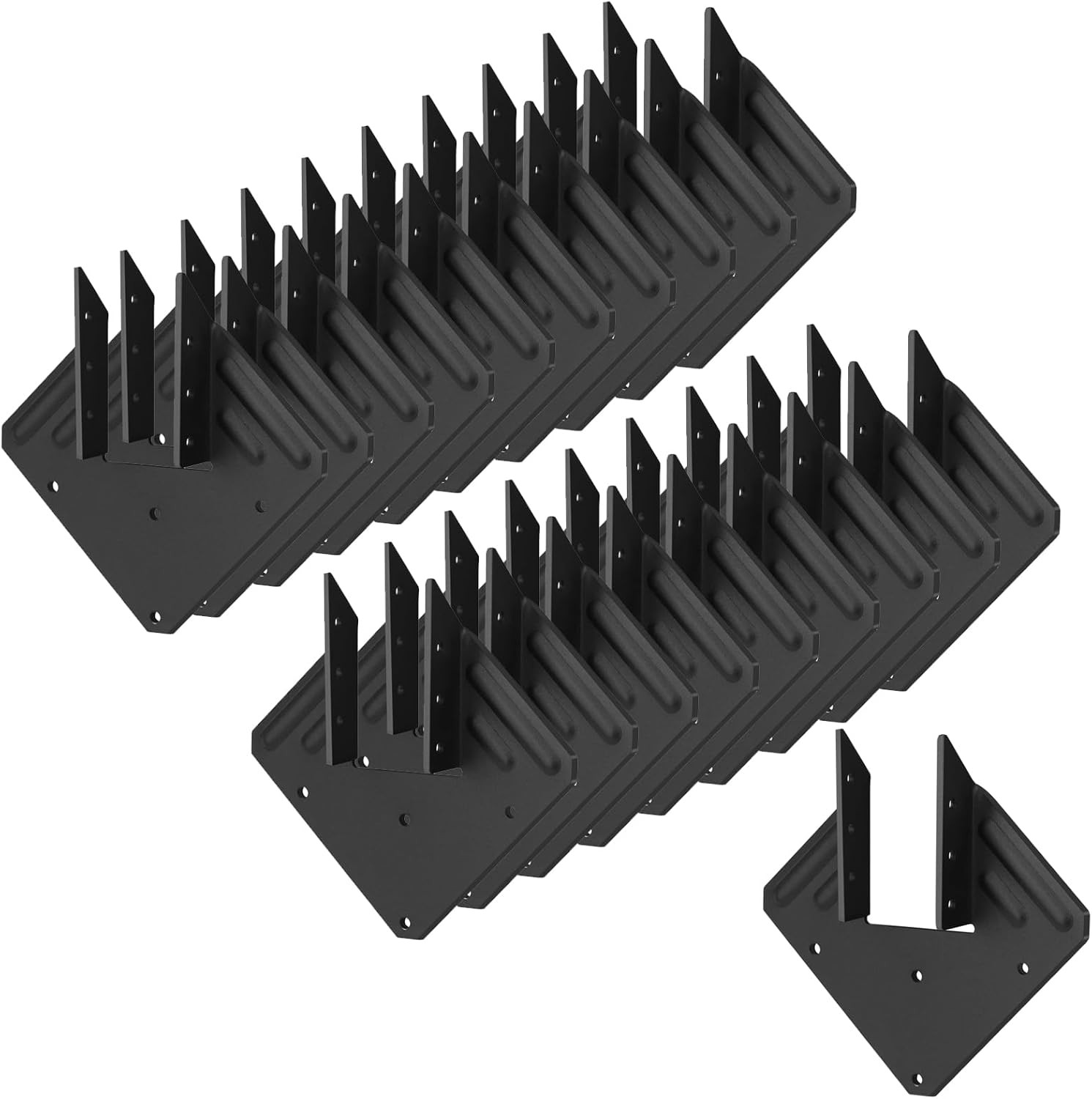 GBGS 20 Pack Hurricane Ties fit 2×4 Wood Rafters,13 Gauge(2.2 mm) Truss Rafter T