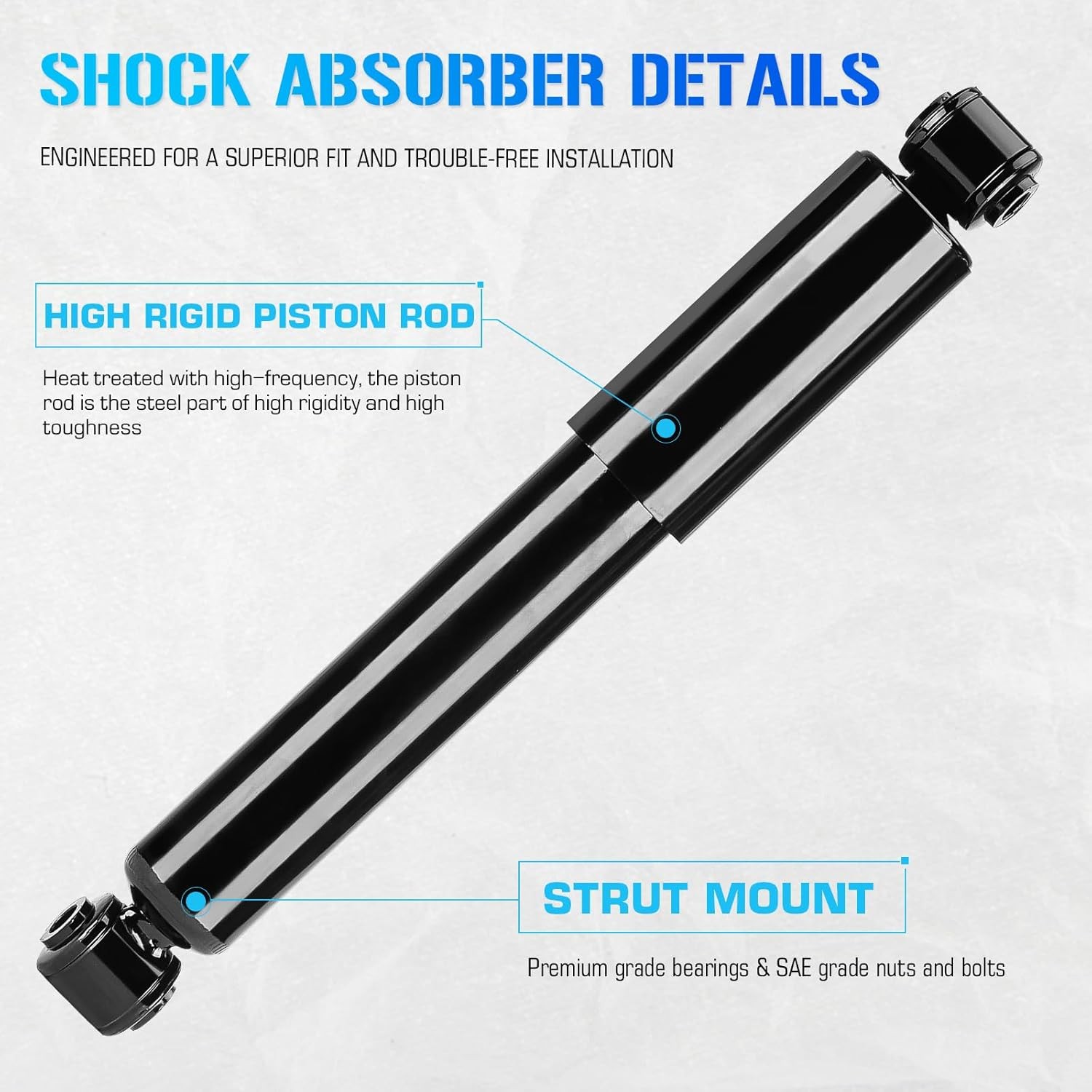 ILONPA 37290 Rear Struts Shocks Absorber Assemblies for 2008-2016 Chrysler Town