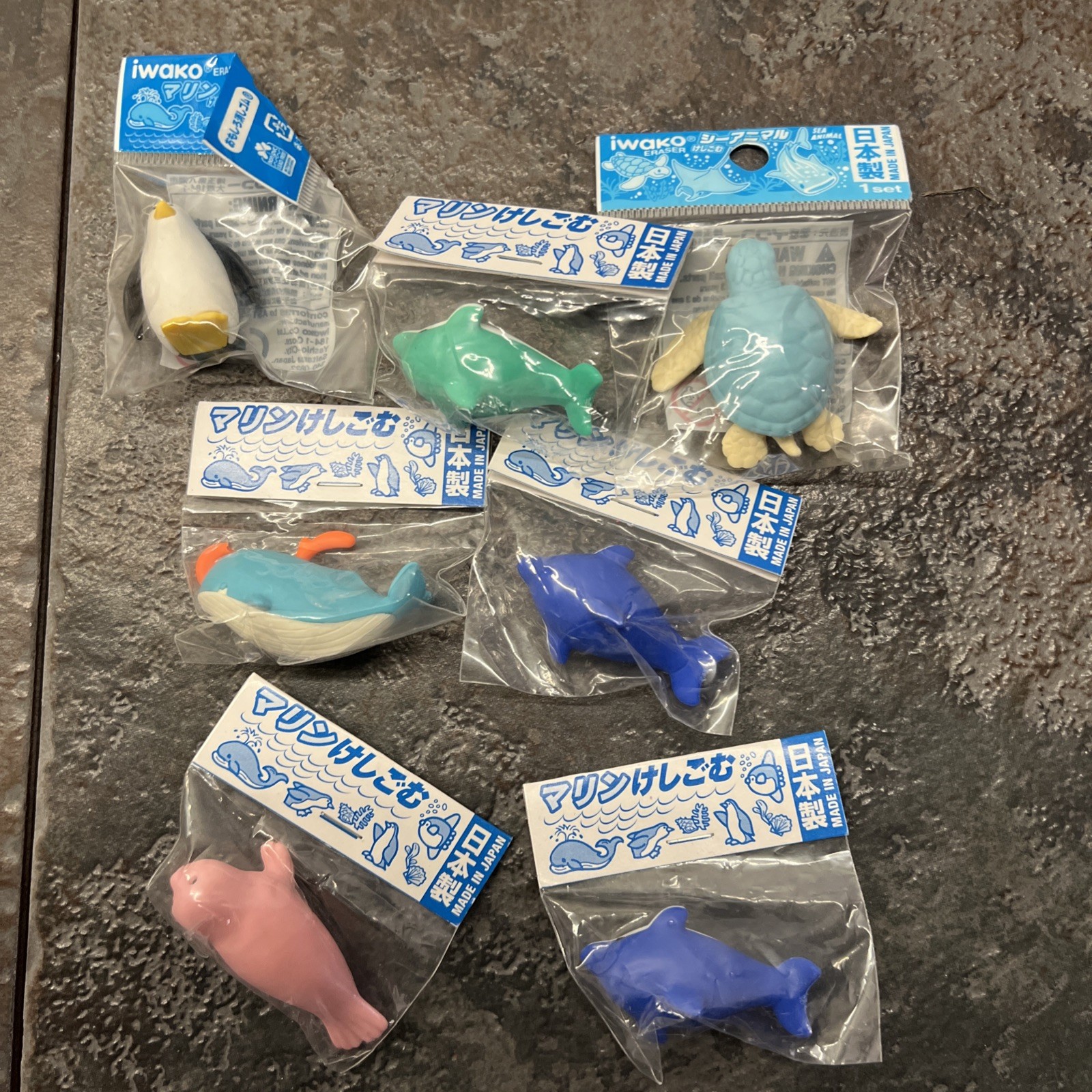 Iwako Japanese Eraser Assorted lot Animal Food Variety Erasers New Sealed