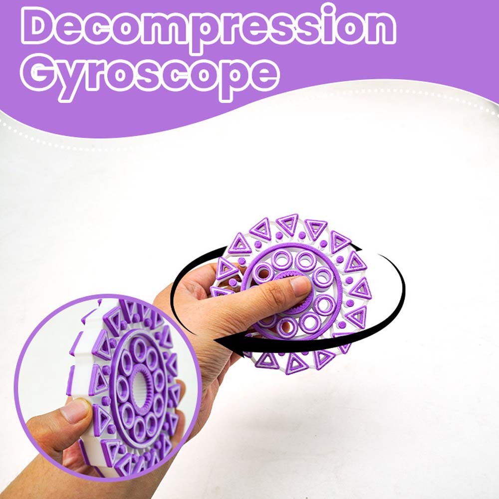 Engaging Compact Fast-Spinning Vibrant Eye-Catching Hand-Held Fidget Spinner Toy