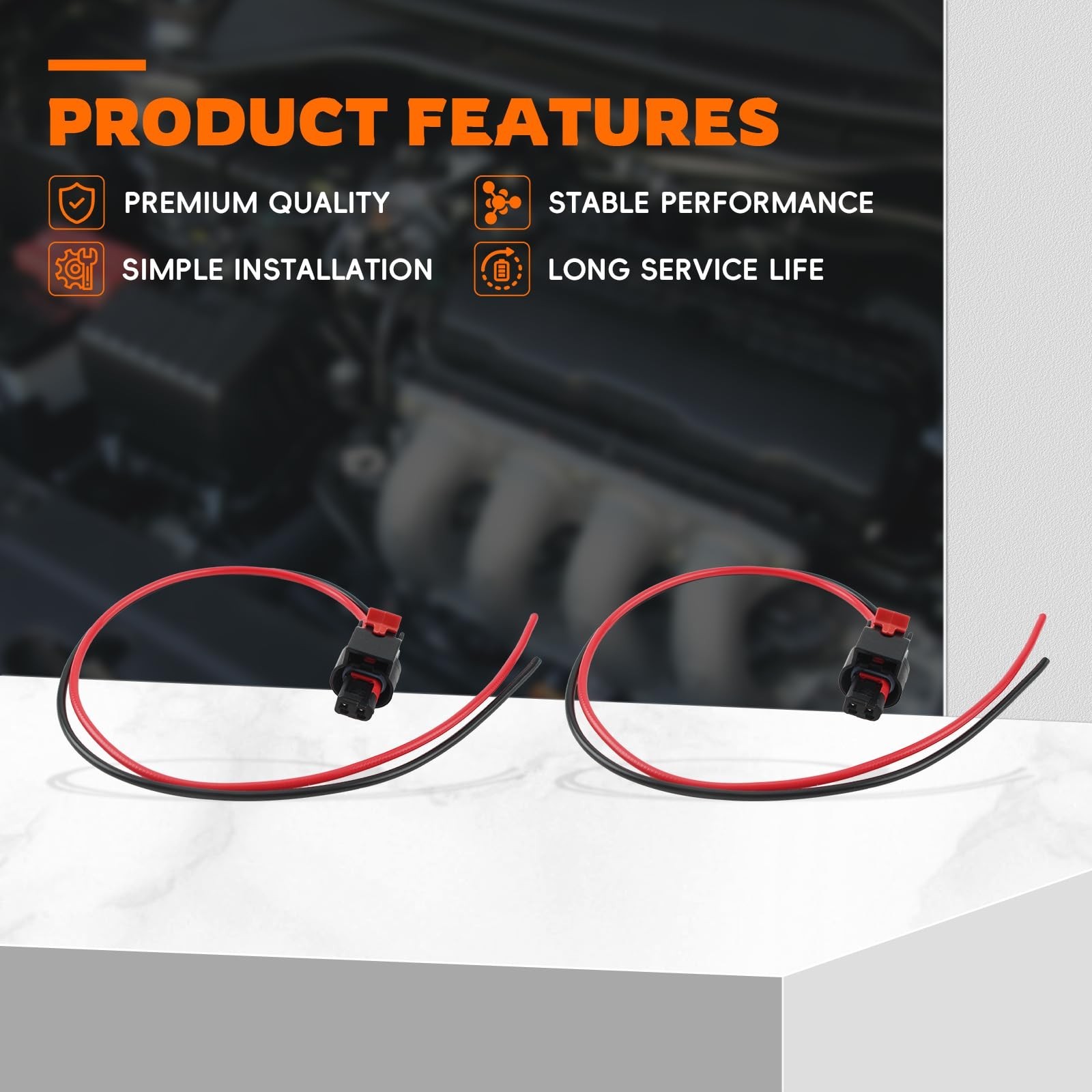6PCS Ignition Coil Connector Harness 68242286AB Wiring Pigtail for Chrysler f…