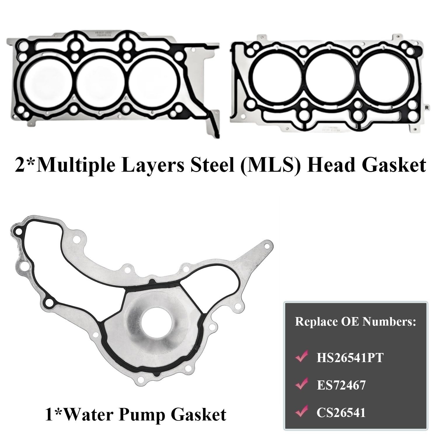 ES72467 Head Gasket Set with Head Bolts Replacement for 2011-2016 Chrysler 20…