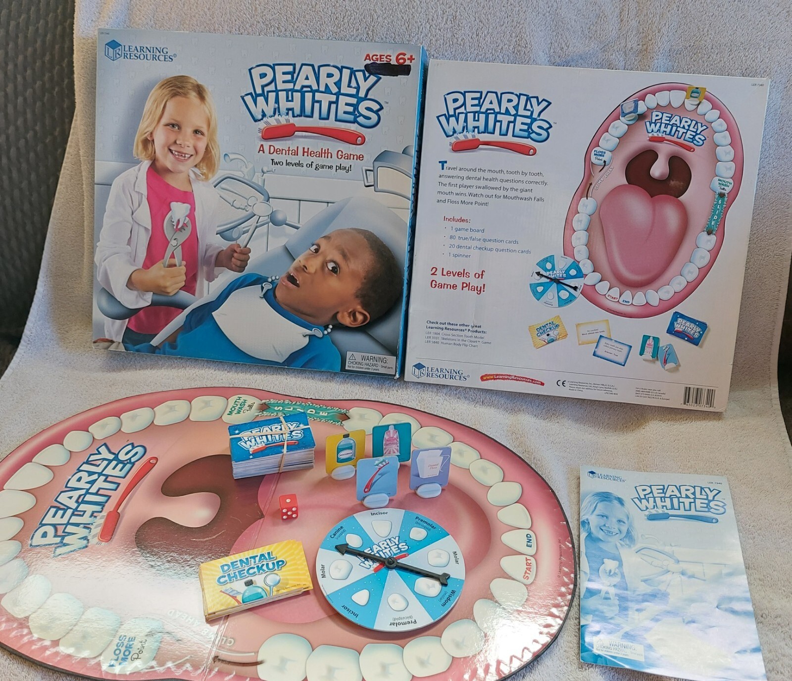Pearly Whites Board Game by Learning Resources Dental Health Game Complete