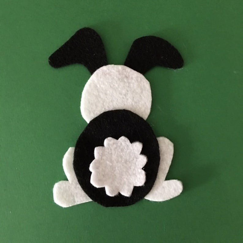 Bunny Tails and Ears Felt Set for Felt/Flannel Board Play