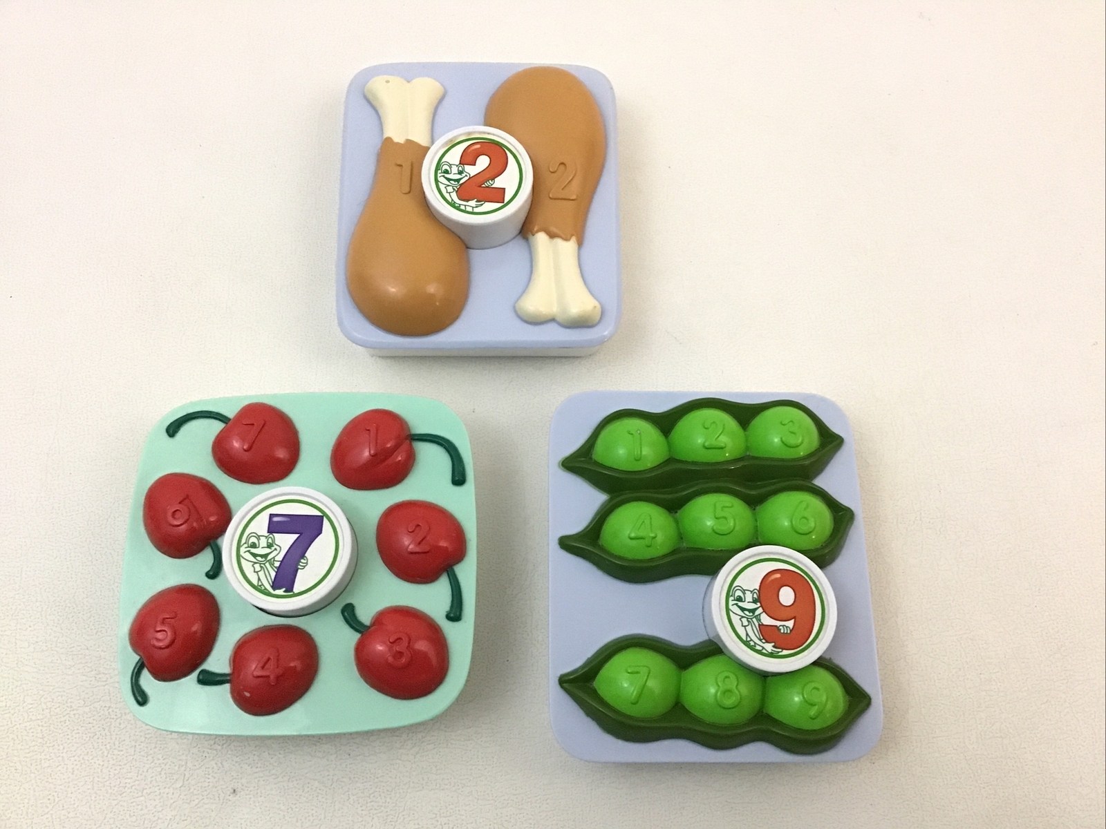 Leap Frog Pretend & Learn Shopping Cart Replacement Pieces 3pc Lot Vintage 2002