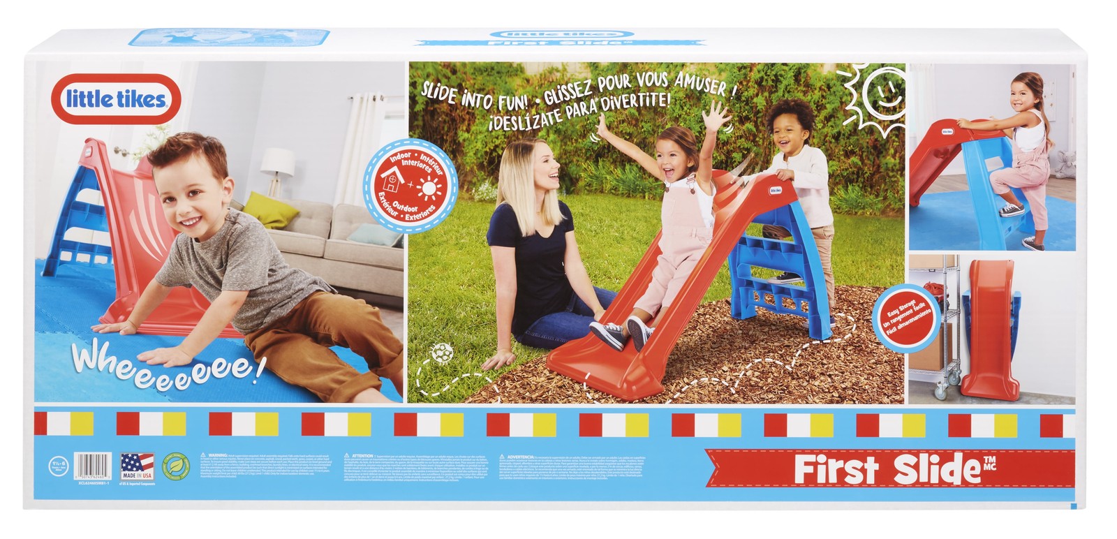 Little Tikes First Slide,Easy Set Up Playset,Indoor Outdoor Backyard,Toy for Kid