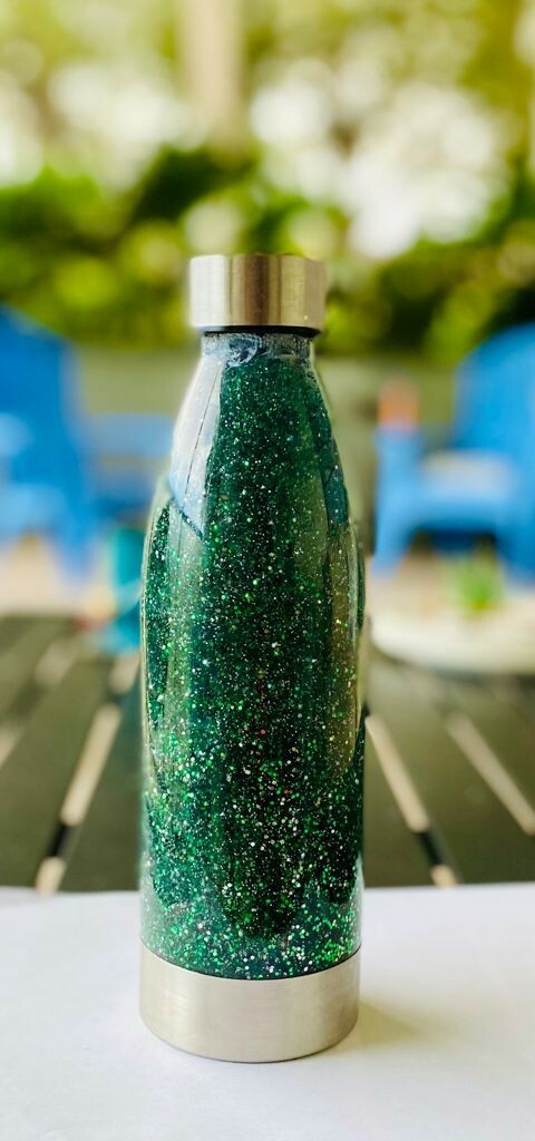 Mindful Glitter Sensory Calm Down Bottles for Anxiety, Autism, ADHD 12 in tall