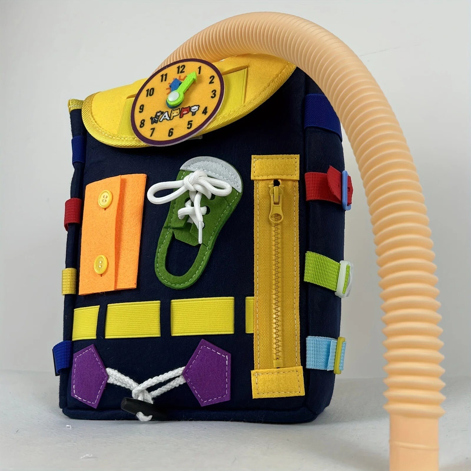 Montessori Busy Board Toddler Backpack: Sensory Toys for Motor Skills