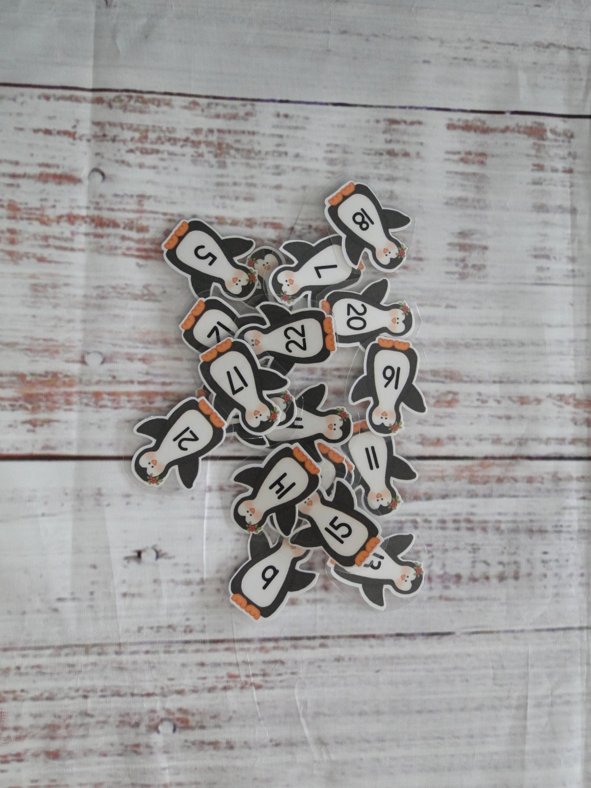 Penguin Line Up Number Sequences Preschool Kindergarten Match Center Task Bag