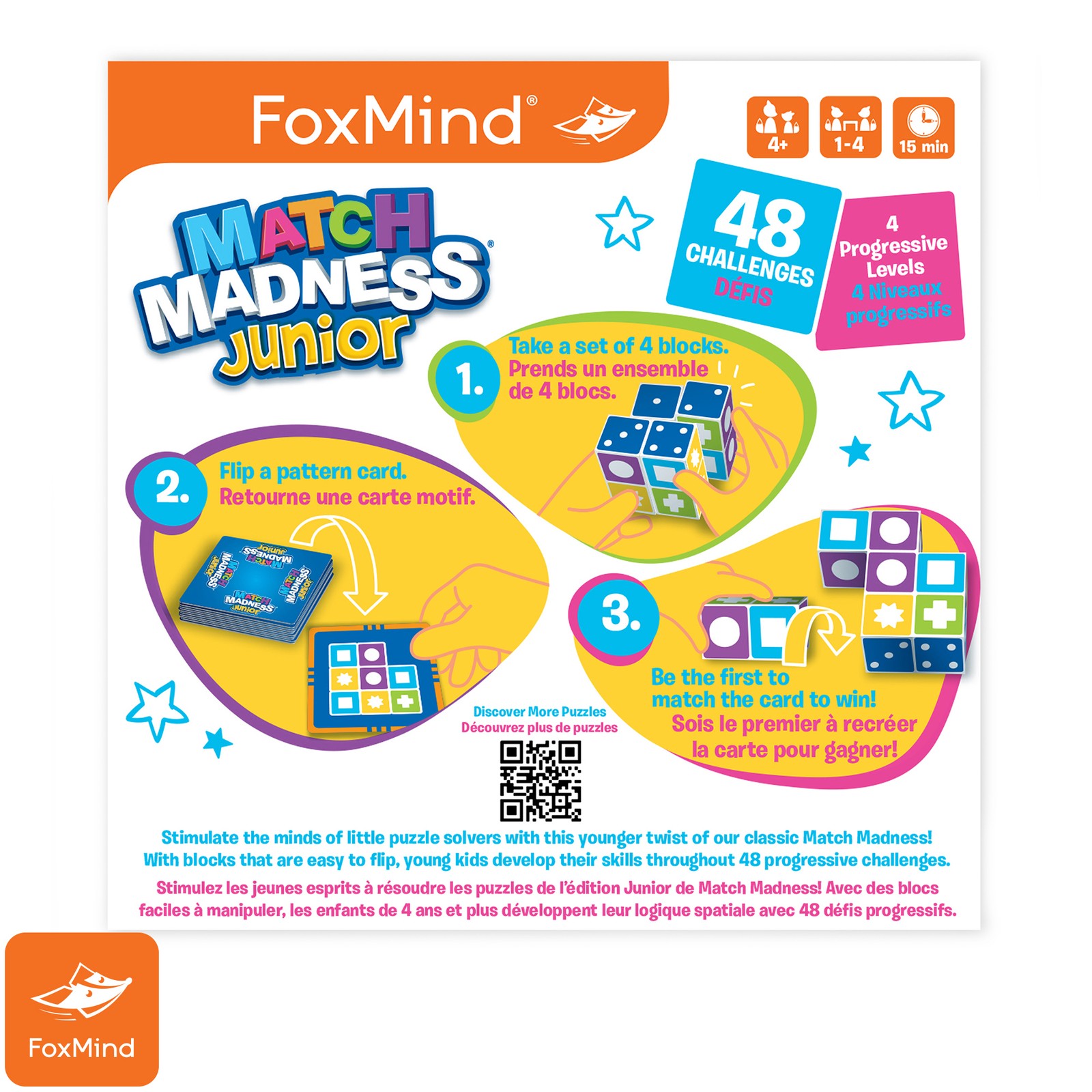 Match Madness Junior Pattern Matching Puzzle Game, for Ages 4 and up