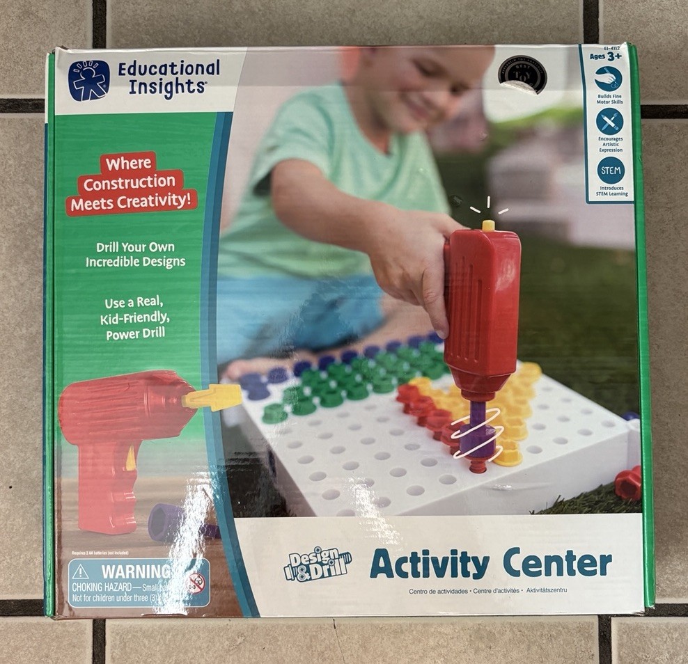 STEM Design and Drill Activity Center by Educational Insights Fine Motor Skills