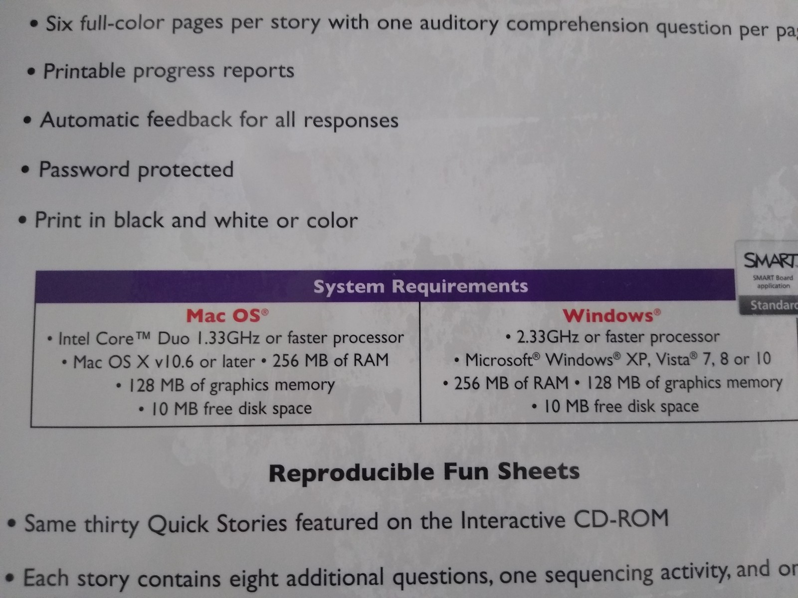 NEW Auditory Memo Quick Stories Speech Language Therapy Super Duper Publications